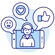Voicechat 1 Illustration from UX Duotone Set