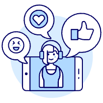 Voicechat 4 Illustration from UX Duotone Set