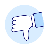 Dislike Hand 1 Illustration from UX Duotone Set