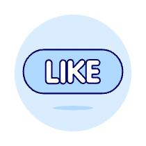 Like Button Illustration from UX Duotone Set