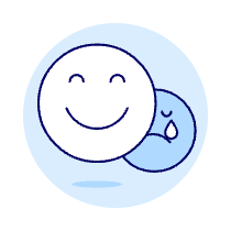 Emoji Happy Sad 2 Illustration from UX Duotone Set