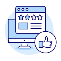 Browser Rating Illustration from UX Duotone Set