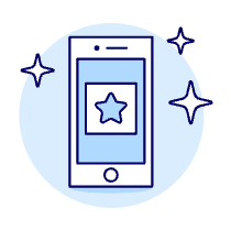 Phone Sparkle Illustration from UX Duotone Set