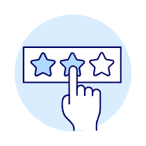 Rating Click 2 1 Illustration from UX Duotone Set