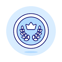 Gold Crown Coin Illustration from UX Duotone Set