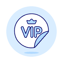 Gold Vip Sticker Illustration from UX Duotone Set
