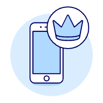 Phone Crown Illustration from UX Duotone Set