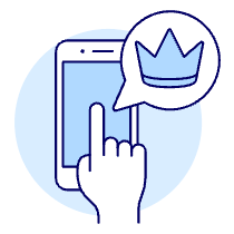 Phone Crown Tap 1 Illustration from UX Duotone Set