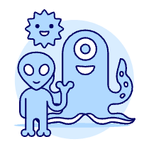 Aliens Welcome Illustration from UX Duotone Set