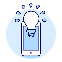 Phone App Idea Illustration from UX Duotone Set