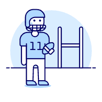 American Football 1 Illustration from UX Duotone Set