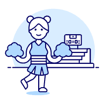 Cheerleader 5 Illustration from UX Duotone Set
