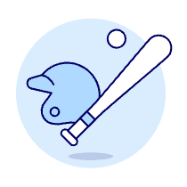 Baseball Illustration from UX Duotone Set