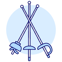 Sports Swordsmanship 1 Illustration from UX Duotone Set