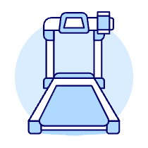 Fitness Treadmill 2 Illustration from UX Duotone Set