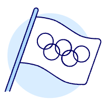 Flag Olympic Illustration from UX Duotone Set
