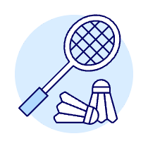Badminton Illustration from UX Duotone Set