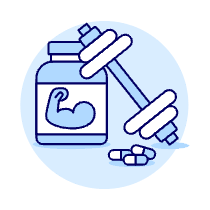 Muscles Protein Illustration from UX Duotone Set