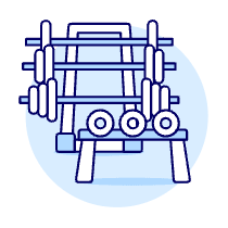 Weightlifting Illustration from UX Duotone Set