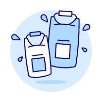 Water Bags Illustration from UX Duotone Set