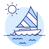 Sailboat Illustration from UX Duotone Set