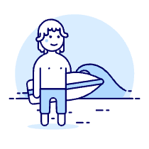 Surfing 13 Illustration from UX Duotone Set