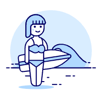 Surfing 14 Illustration from UX Duotone Set