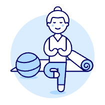 Sports Yoga 1 Illustration from UX Duotone Set