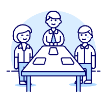Meeting Table 1 Illustration from UX Duotone Set