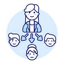 Team Hierarchy 1 1 Illustration from UX Duotone Set