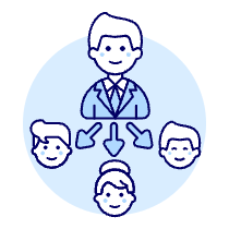 Team Hierarchy 1 4 Illustration from UX Duotone Set