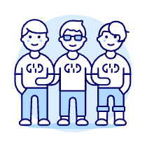 Programmer Team 3 Illustration from UX Duotone Set