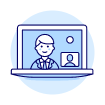 Video Call Laptop Illustration from UX Duotone Set