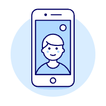 Video Call Phone Illustration from UX Duotone Set