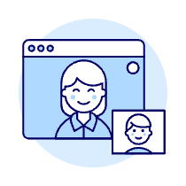 Video Conference Browser 2 1 Illustration from UX Duotone Set