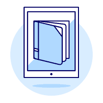 E Book Illustration from UX Duotone Set