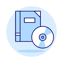Note And Disk Illustration from UX Duotone Set
