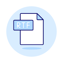Rtf File Illustration from UX Duotone Set