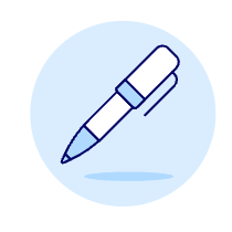 Ball Pen Illustration from UX Duotone Set