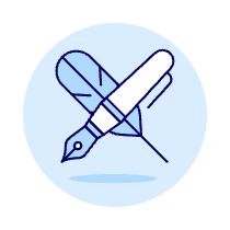 Pen And Quill Illustration from UX Duotone Set