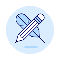 Pencil And Quill Illustration from UX Duotone Set