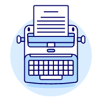 Typewriter Sheet 1 Illustration from UX Duotone Set