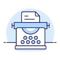 Typewriter Sheet 2 Illustration from UX Duotone Set