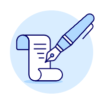 Pen Writing Illustration from UX Duotone Set