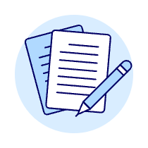 Pencil Writing Sheet Illustration from UX Duotone Set