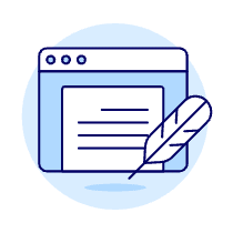 Quill Software Writing Illustration from UX Duotone Set