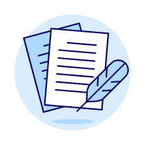 Quill Texting Illustration from UX Duotone Set