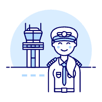Pilot 1 Illustration from UX Duotone Set