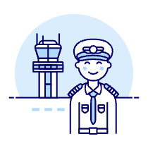 Pilot 4 Illustration from UX Duotone Set