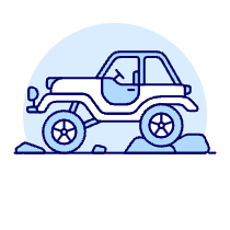 Car Bigfoot Illustration from UX Duotone Set